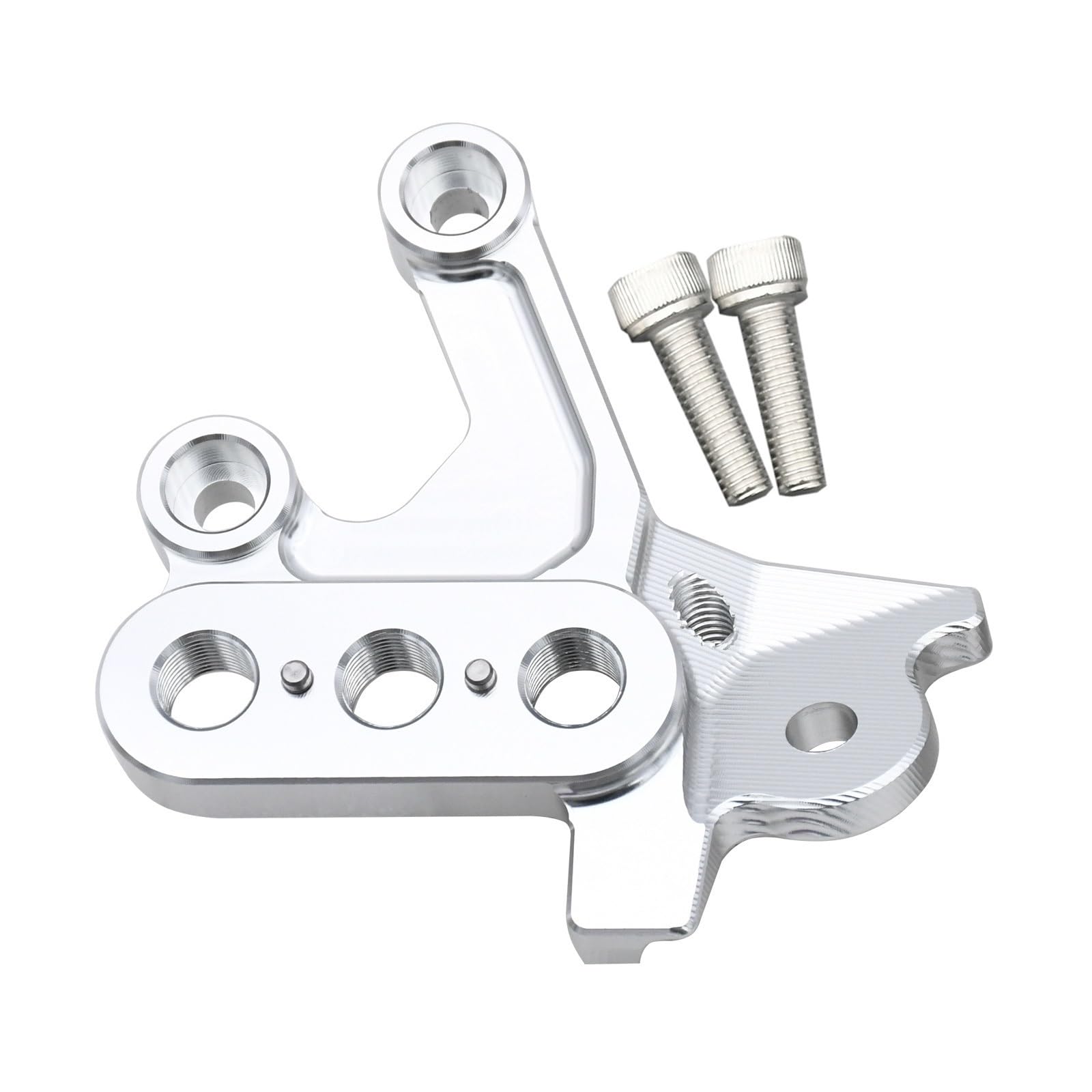 Support de fixation gauche argenté pour repose-pieds CNC Surron Light Bee X - 3