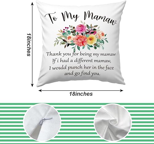 Miniatura 7 de KongMoTree Mimi - Funda de almohada de regalo, If I Had a Different Mimi, I Would Punch Her in The Face, regalo de cumpleaños para abuela, regalo