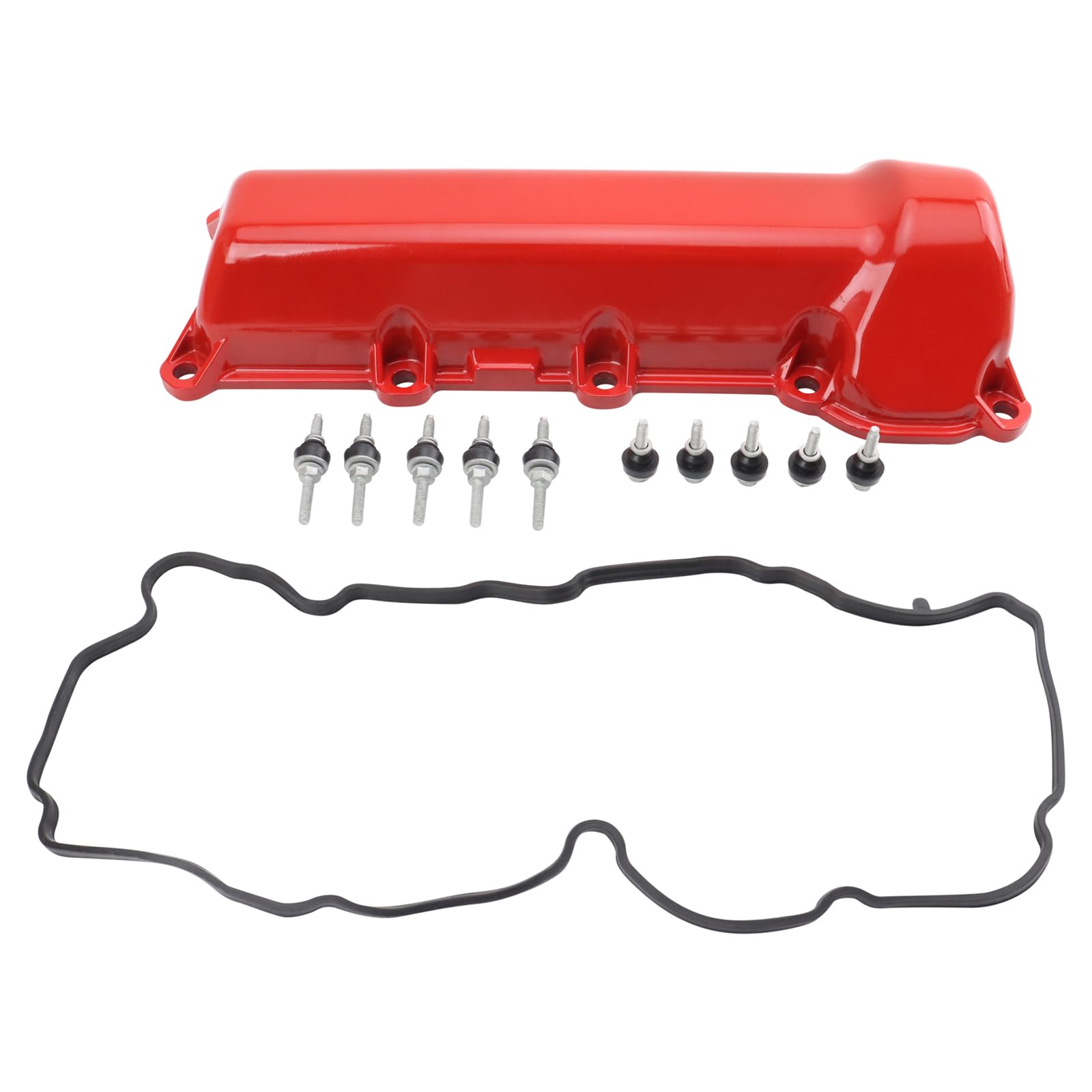 TRQ Left Valve Cover Red Driver Side