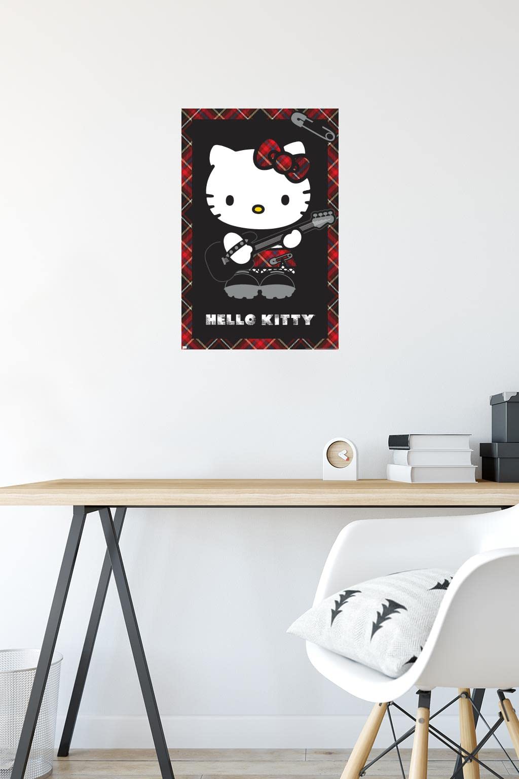 Amazon.com: Hello Kitty: 22 Punk Red Wall Poster, 22.4L