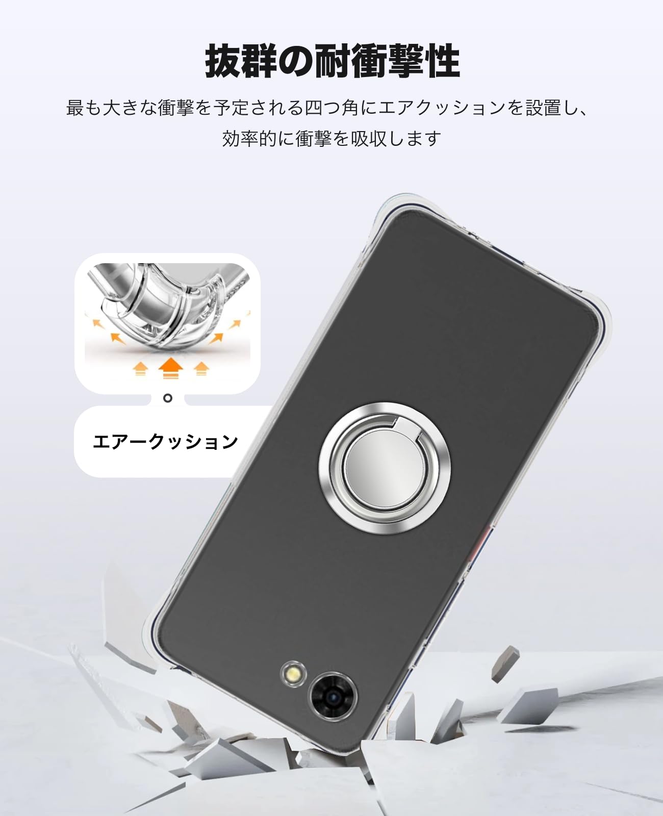 Amazon.co.jp: For ZTE nubia S2R ケース 全透明 保護カバー 車載