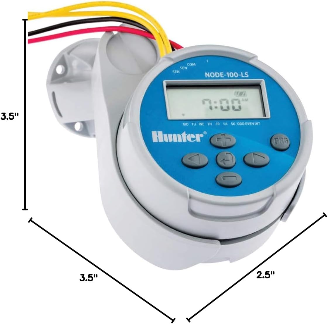 Hunter Node 100 Battery Operated Sprinkler Timer with Solenoid, Waterproof Irrigation Controller for Valves, Wireless, Outdoor, Easy Install, No Wiring Needed for Drip or Remote Systems Hunter Node 100 Battery Operated Sprinkler Timer with Solenoid, Waterproof Irrigation Controller for Valves, Wireless, Outdoor, Easy Install, No Wiring Needed for Drip or Remote Systems