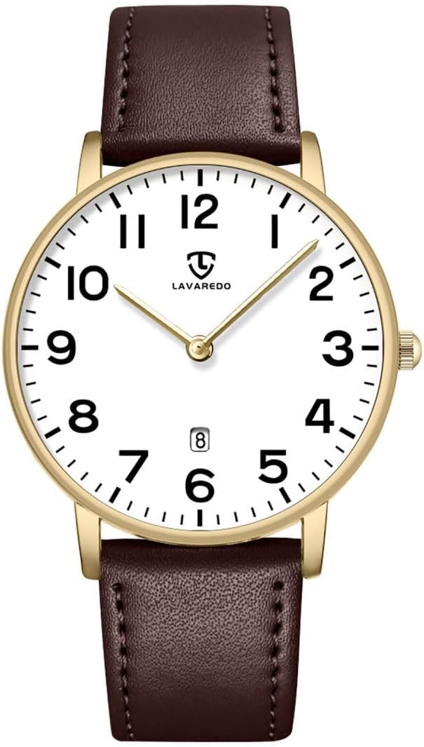 aswan watch Flache Herren Analog Quarz Armbanduhr mit Lederarmband, Datum, 2 Zeiger, 39 mm Gehäusegr… aswan watch Flache Herren Analog Quarz Armbanduhr mit Lederarmband, Datum, 2 Zeiger, 39 mm Gehäusegr…