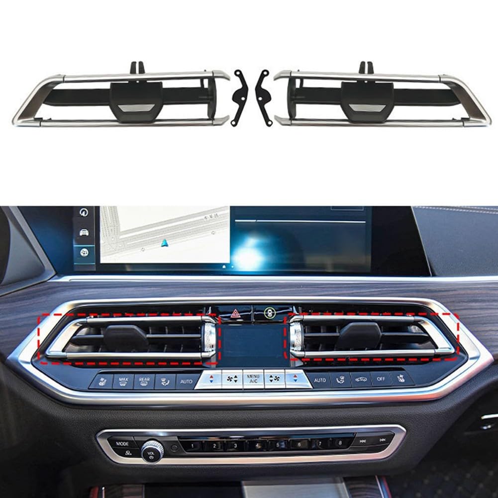 X5 G05 / X6 G06 / for X7 G07 Front Middle Left Air Conditioning Vent Grille Blade Repair Kit, Black, for AC Outlet