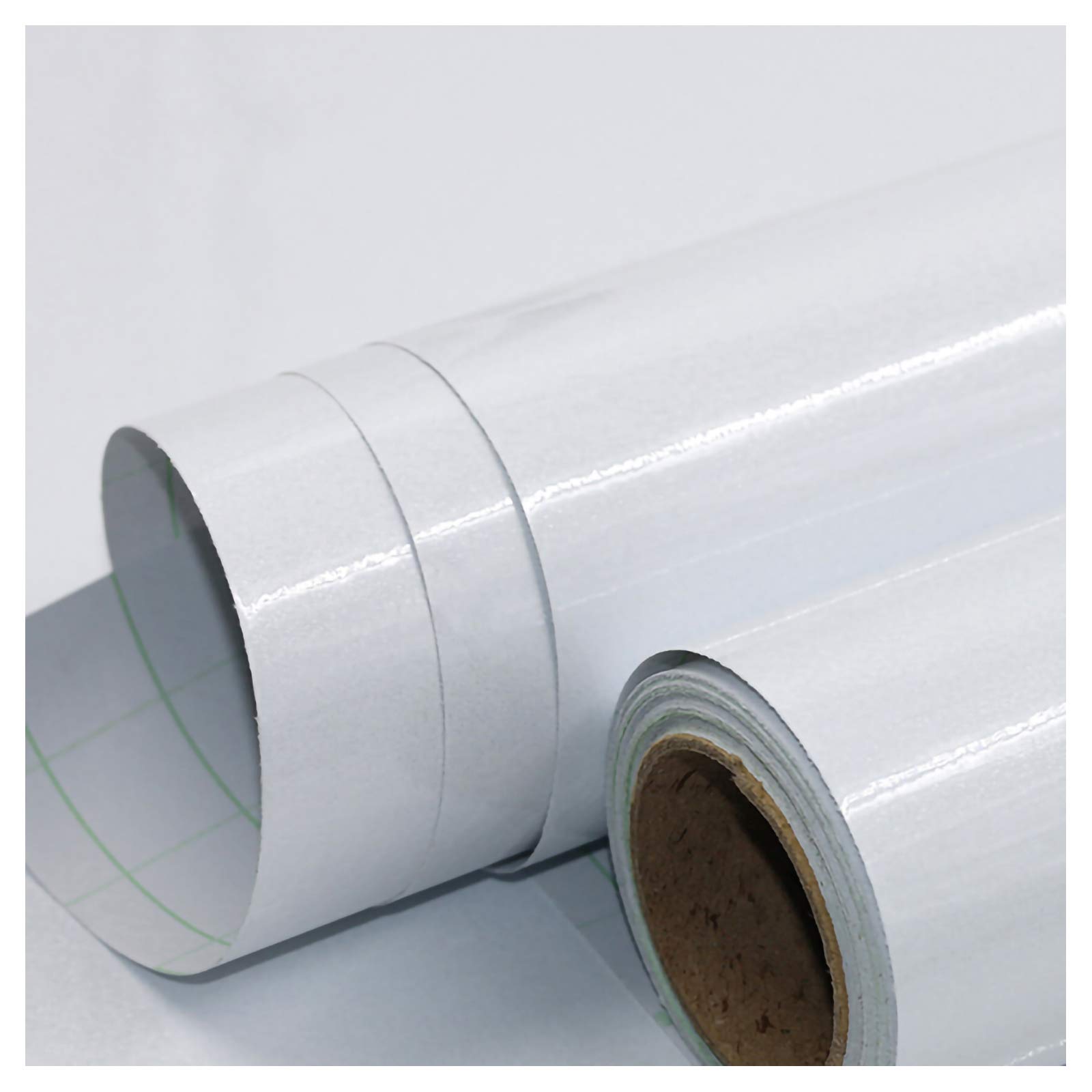 Vinilo para muebles de cocina y baño rollo blanco perlado PVC