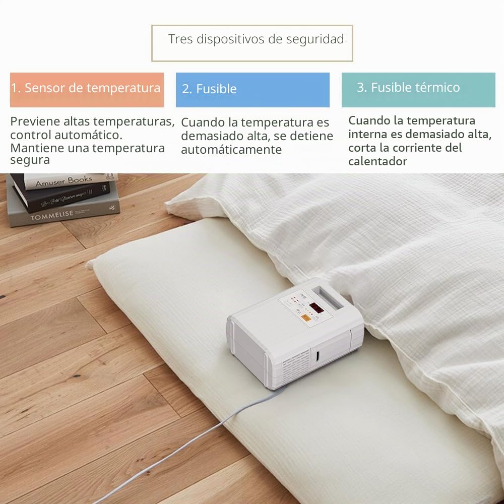 Calentador de manta portátil, cómodo aire caliente en la cama, secado del sudor, adecuado para el cambio climático, adecuado para todas las estaciones, puede secar zapatos, ropa, calentador de mantas,