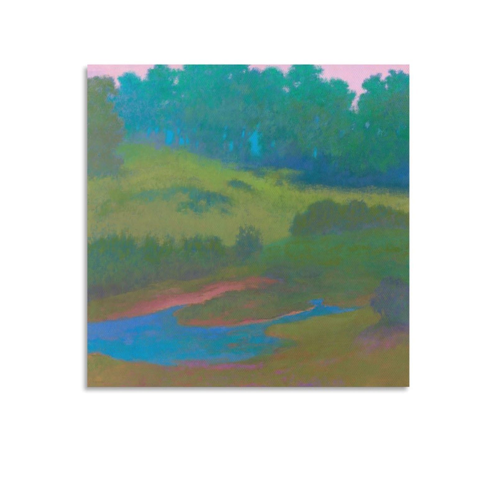 KLAGCBDF Richard Mayhew Overture Poster Painting Canvas Wall Art Living Room Posters Painting 24x24inch(60x60cm)