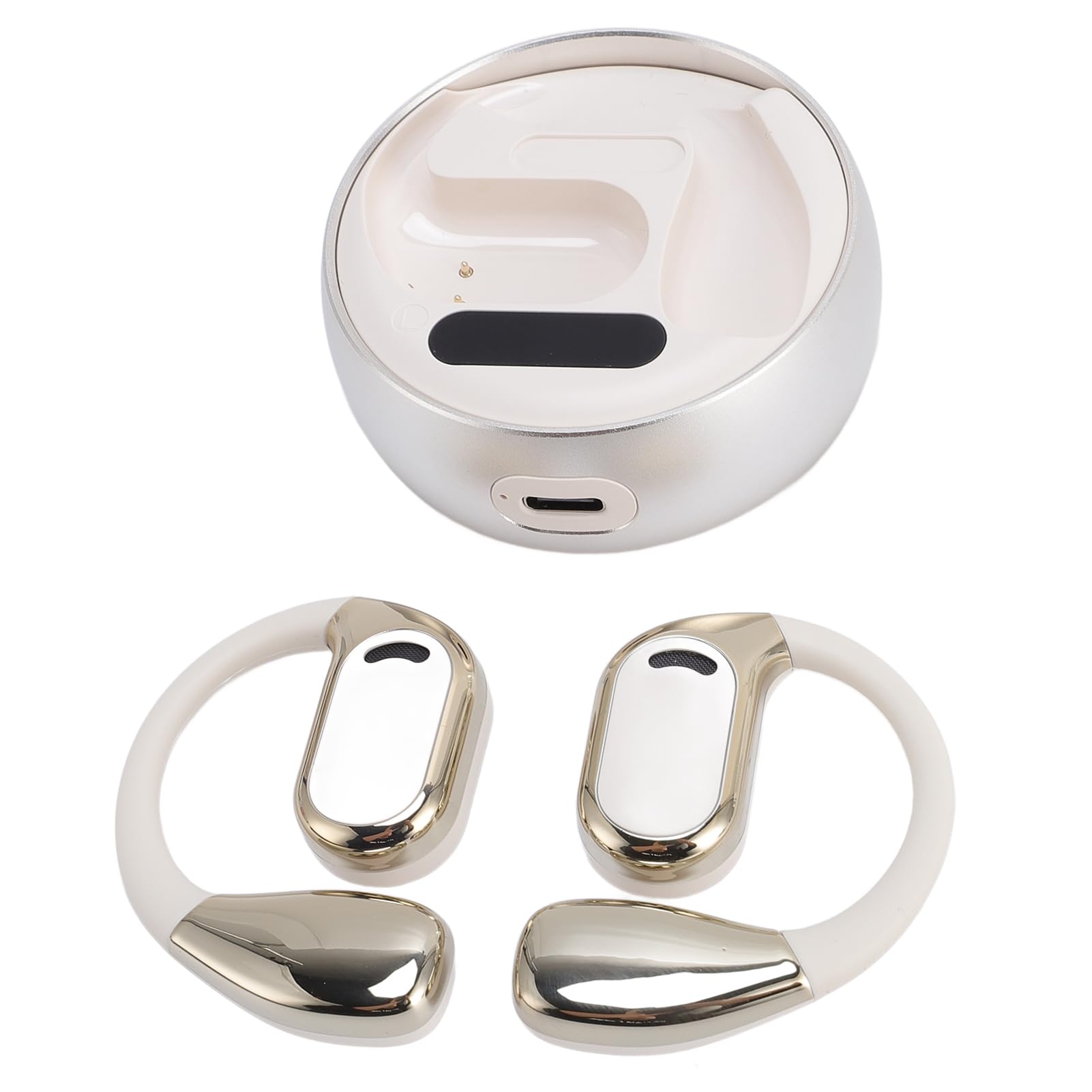 Auricolari Bluetooth 5.49 per Traduttore Linguistico con Suono Ad Alta Definizione per Comunicazioni in Tempo Reale, Perfetti per Viaggiatori e Conversazioni Multilingue, 2 unità (WHITE)