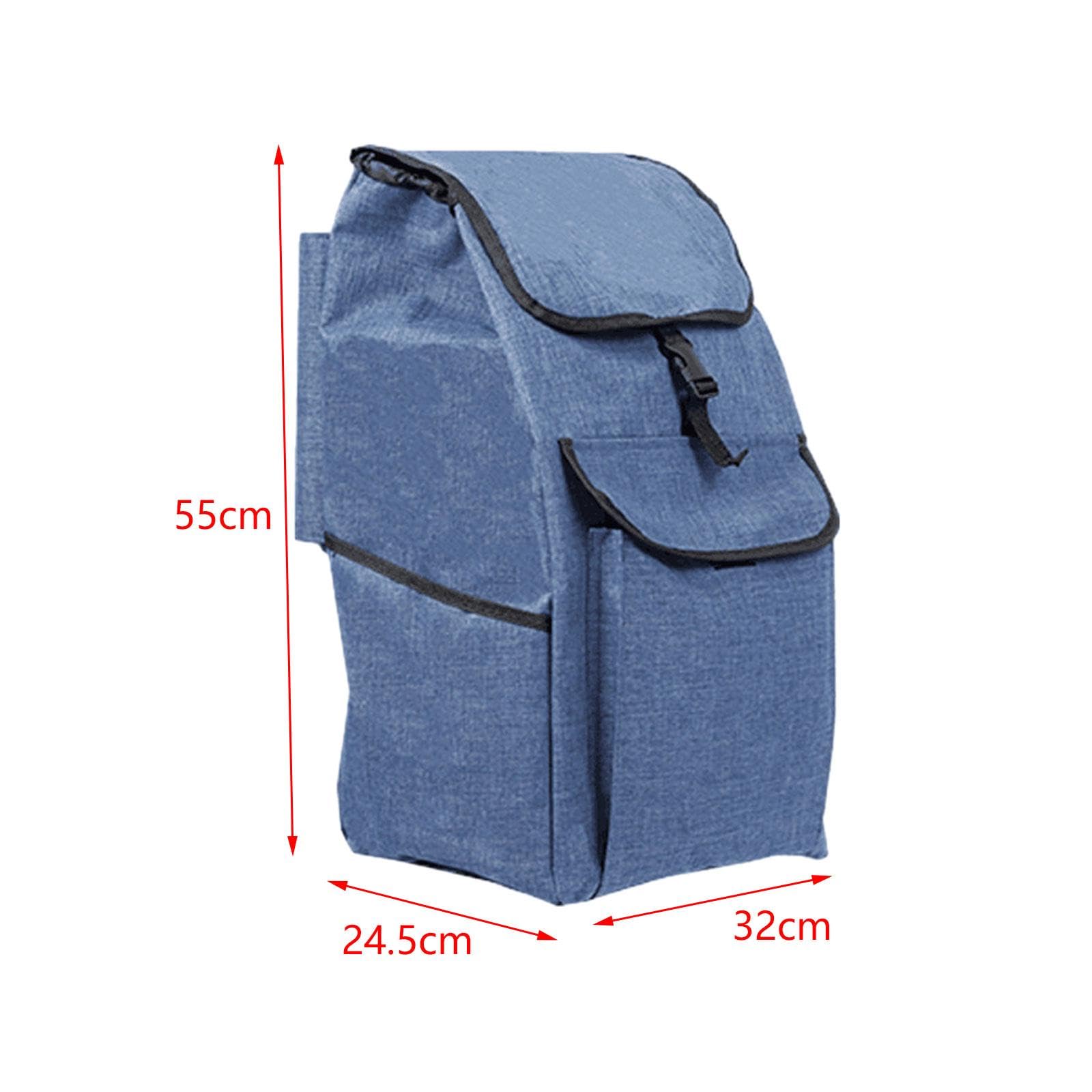 Milageto Borsa di ricambio per carrello della spesa Borsa per carrello della spesa Borsa per carrello addensata pieghevole di grande capacità resistente, B