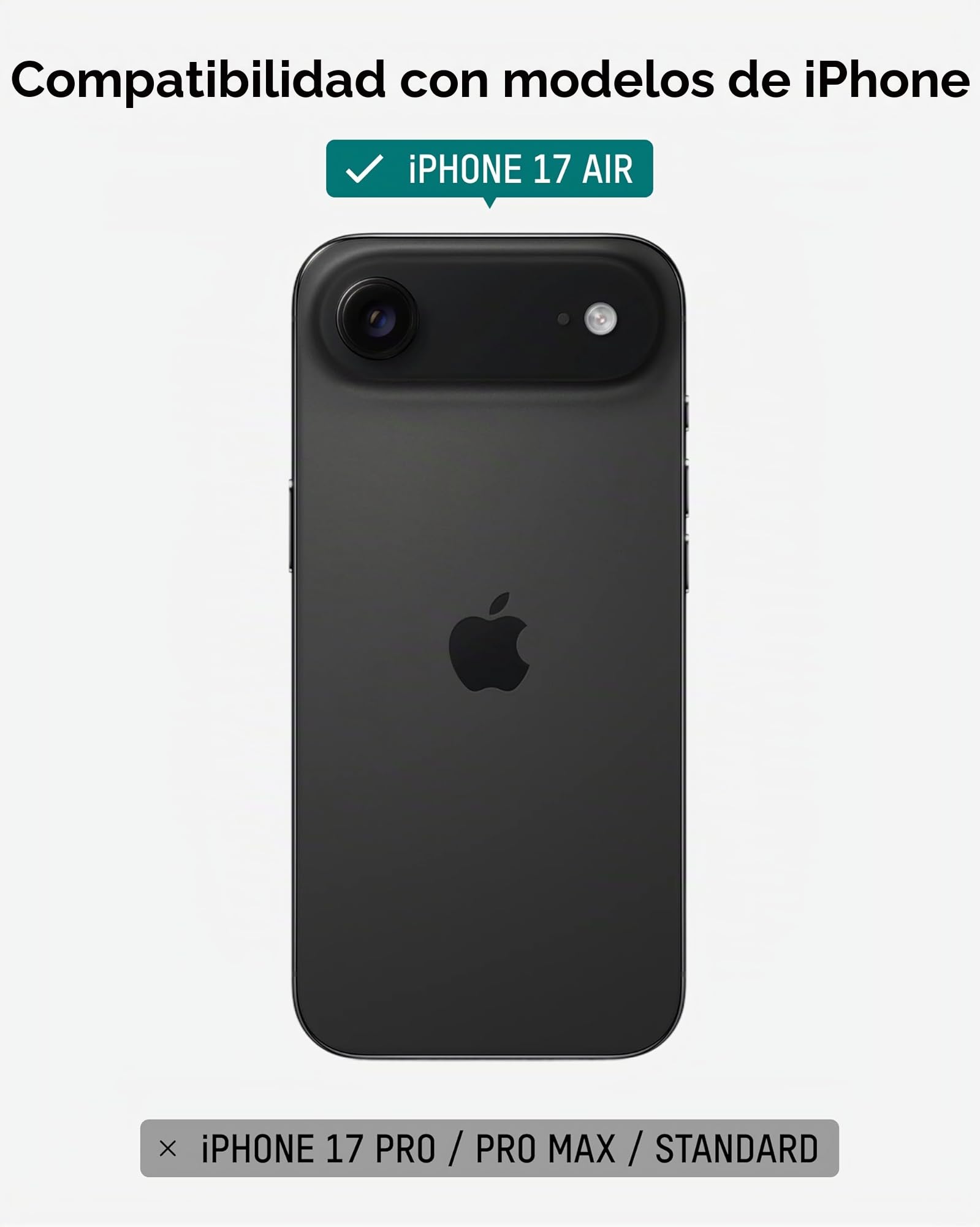 Mous para iPhone Air Limitless Funda, Compatible con MagSafe, Protección Completa de la Cámara, Resistente a Golpes, Piedra