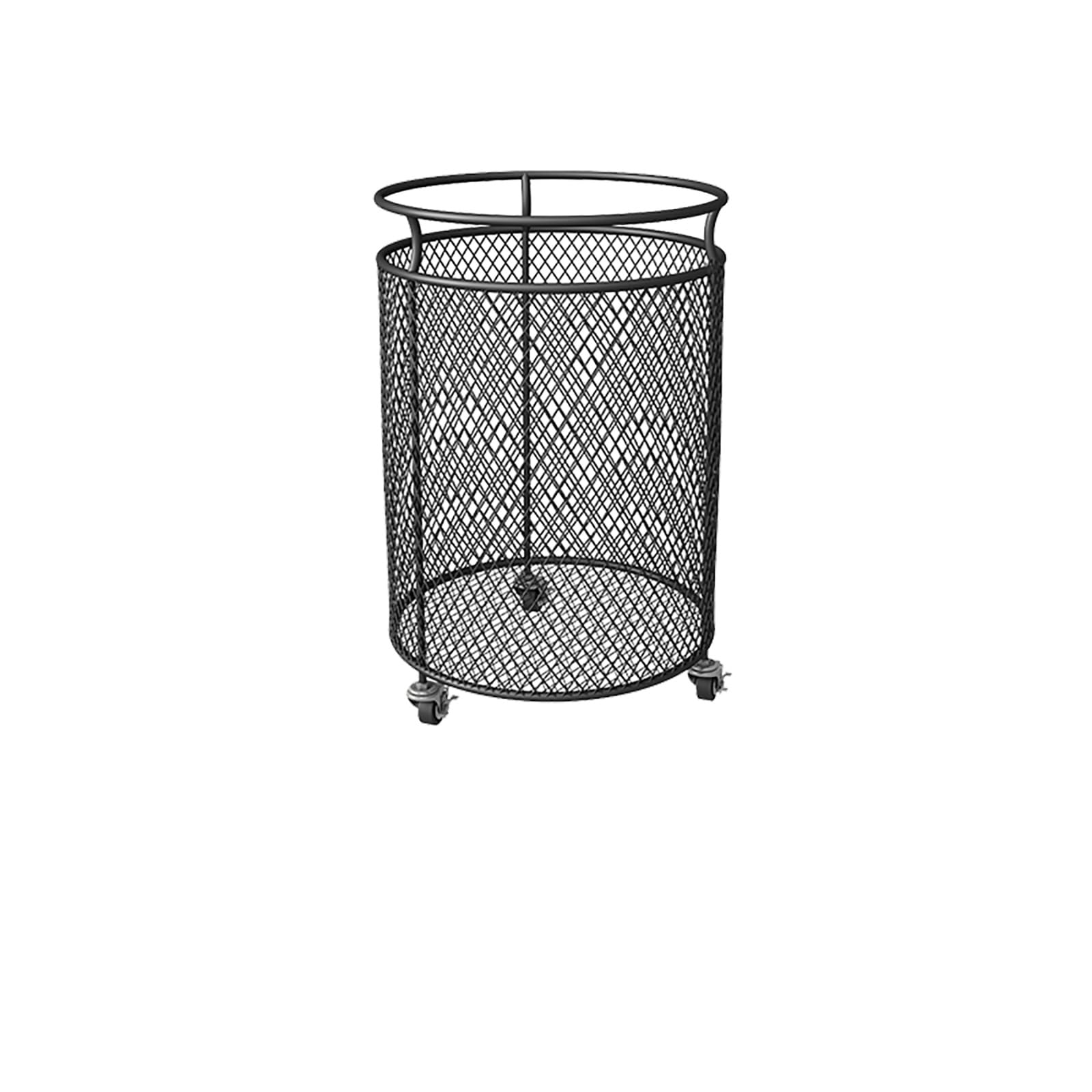 Dieser rollbare Wäschekorb mit Metallgitter erfordert keine Montage und ist atmungsaktiv. Er eignet sich ideal zur Aufbewahrung schmutziger Wäsche in Badezimmer, Schlafzimmer oder Waschküche