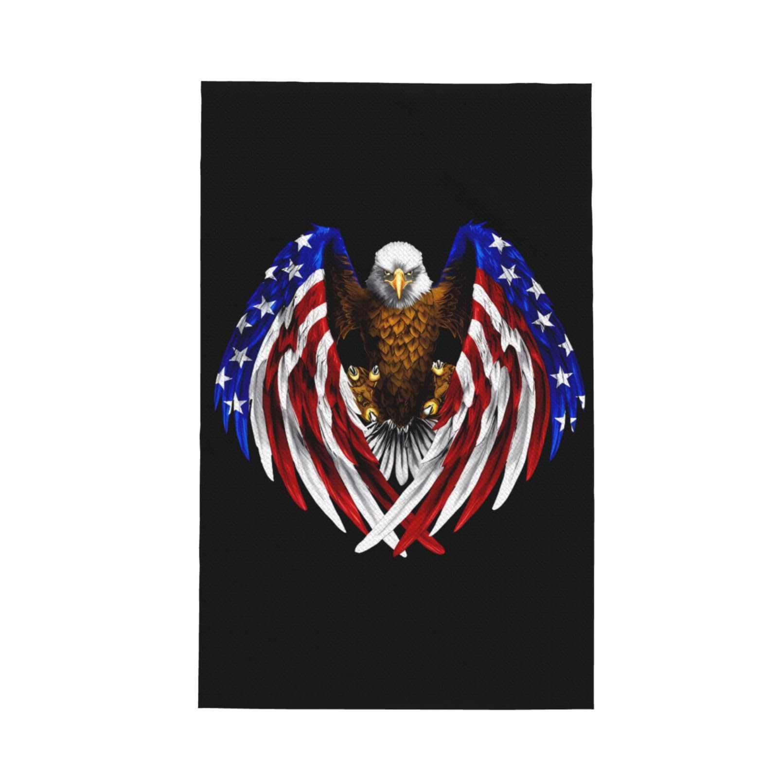 SXZVVBN USA Flag Patriotic Eagle Super Absorbent Microfibre Waffle Towels Fast Drying Dish Cloths Home Cafe Barista