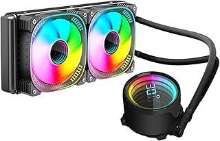 ARGB Sync Liquid Cooling with 240mm Radiators and HighStatic Pressure Fans for Enhances CPU Performances High Efficiency Radiators CPU Coolers