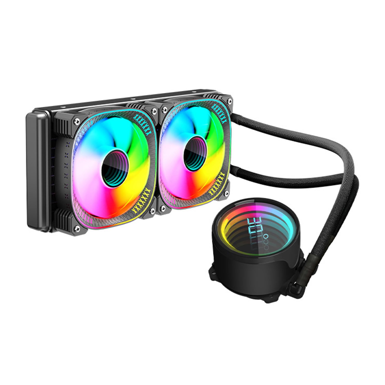 Enfriadores líquidos de CPU con ARGB y radiadores de refrigeración por agua líquida de alto rendimiento para jugadores, radiadores de alta eficiencia, enfriadores de CPU