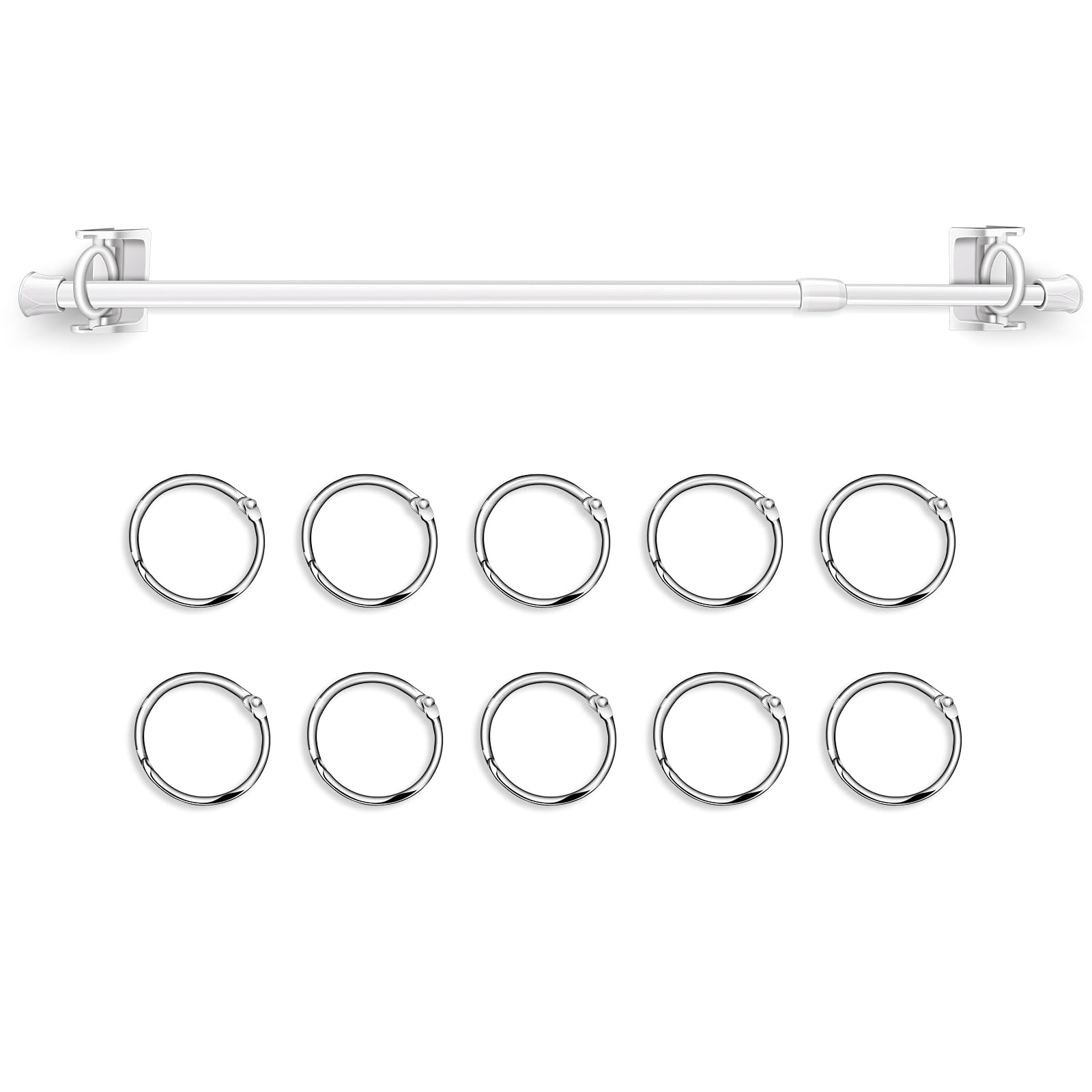 Classroom Flip Calendar Binder Ring Calendar Displays Adjustable Flip Calendar Rod Holder 16-28 Inches With Binder Rings - Classroom Whiteboard Organizer Classroom Flip Chart Rod Calendar Frame Holder For Wall - View #9