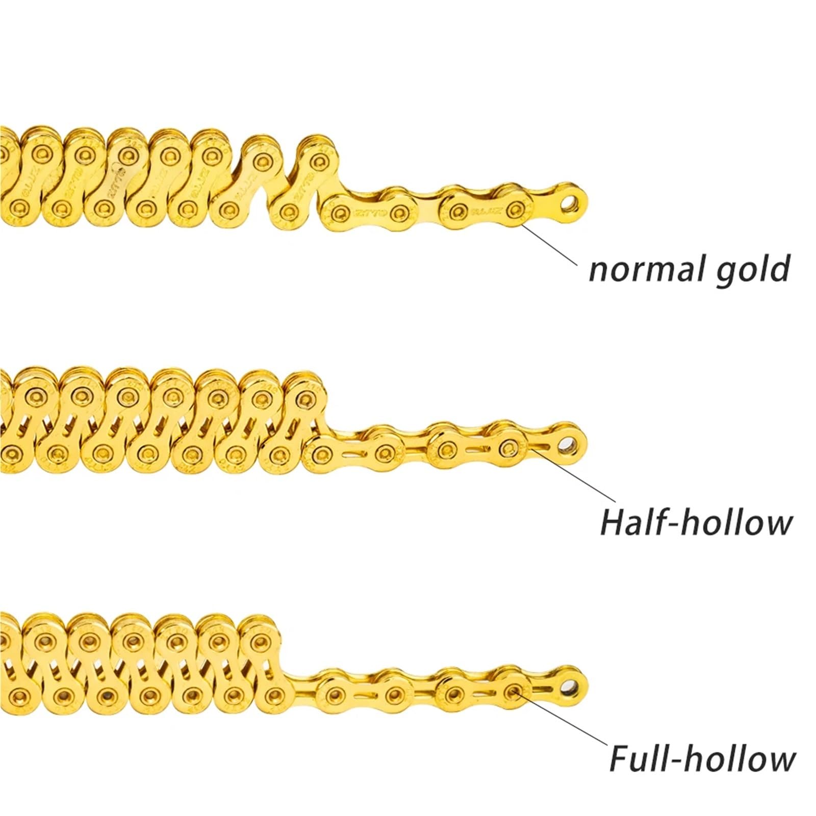 Rennradkette Gold 6/7/8/9/10/11/12-fach Universalstrom mit fehlendem Glied(11s Gold SLR)