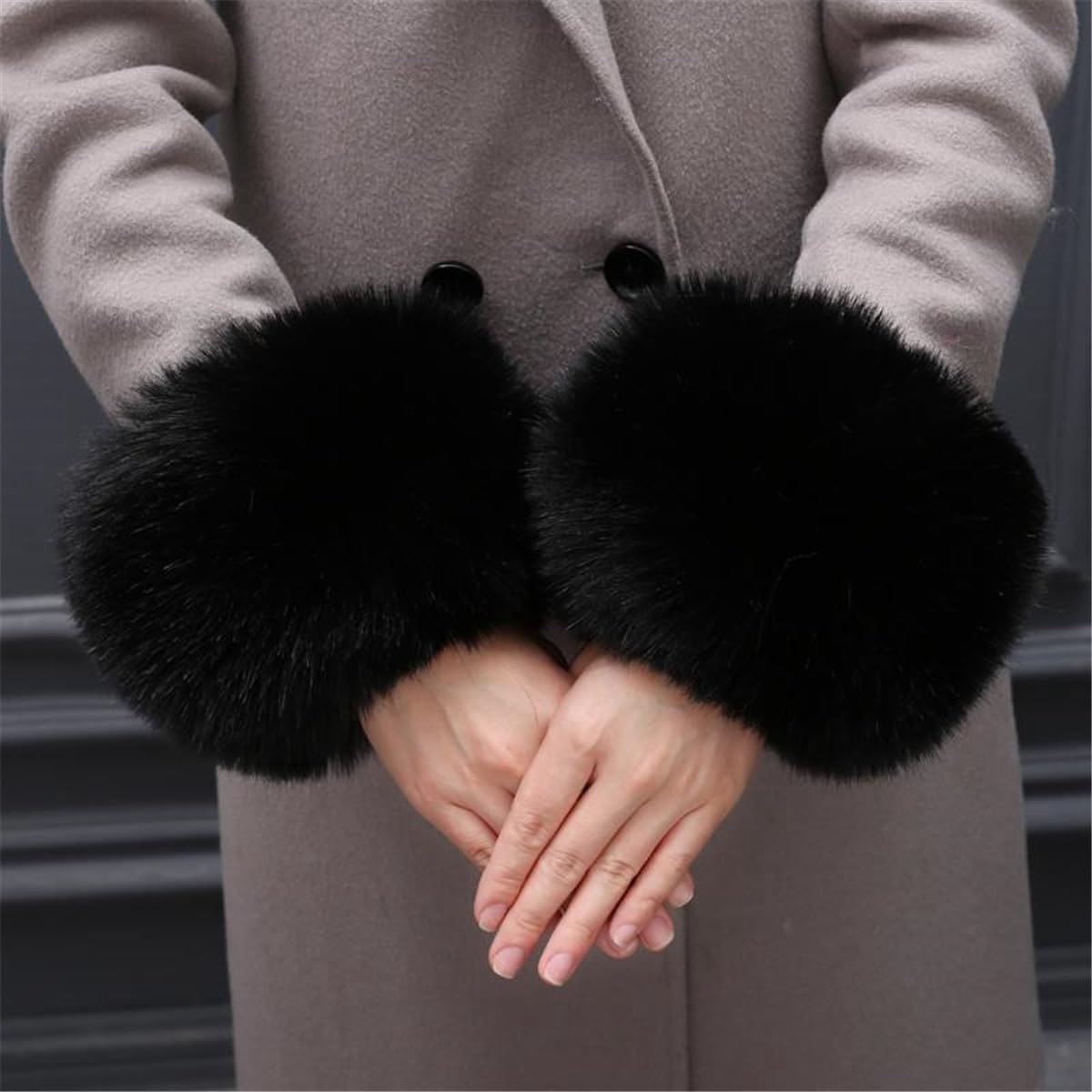 Amazon.com: FYJDI Faux Fur Hair Soft Wrist Band Ring Cuff Cozy 