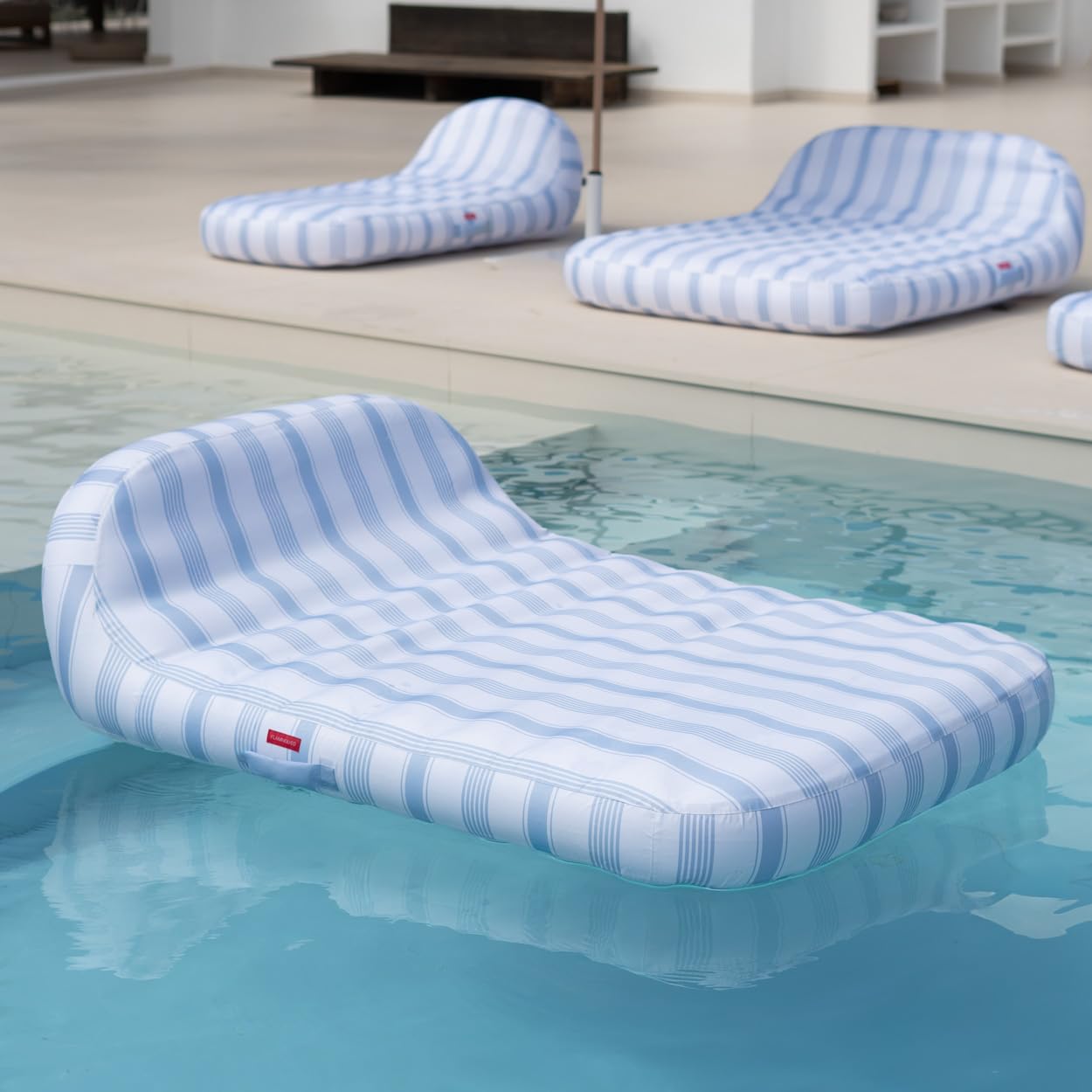 Flamingueo Colchoneta Piscina - Tumbona Hinchable - Extra Grande - Estructura Interior PVC - Funda Exterior Poliéster