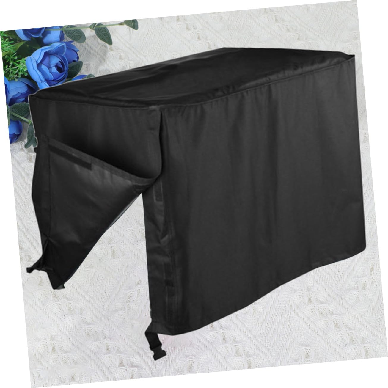 UPKOCH Funda Protectora para Generador Rectangular Resistente UV y Lluvia Poliéster y PVC Duradero para Exterior Jardín Color Negro