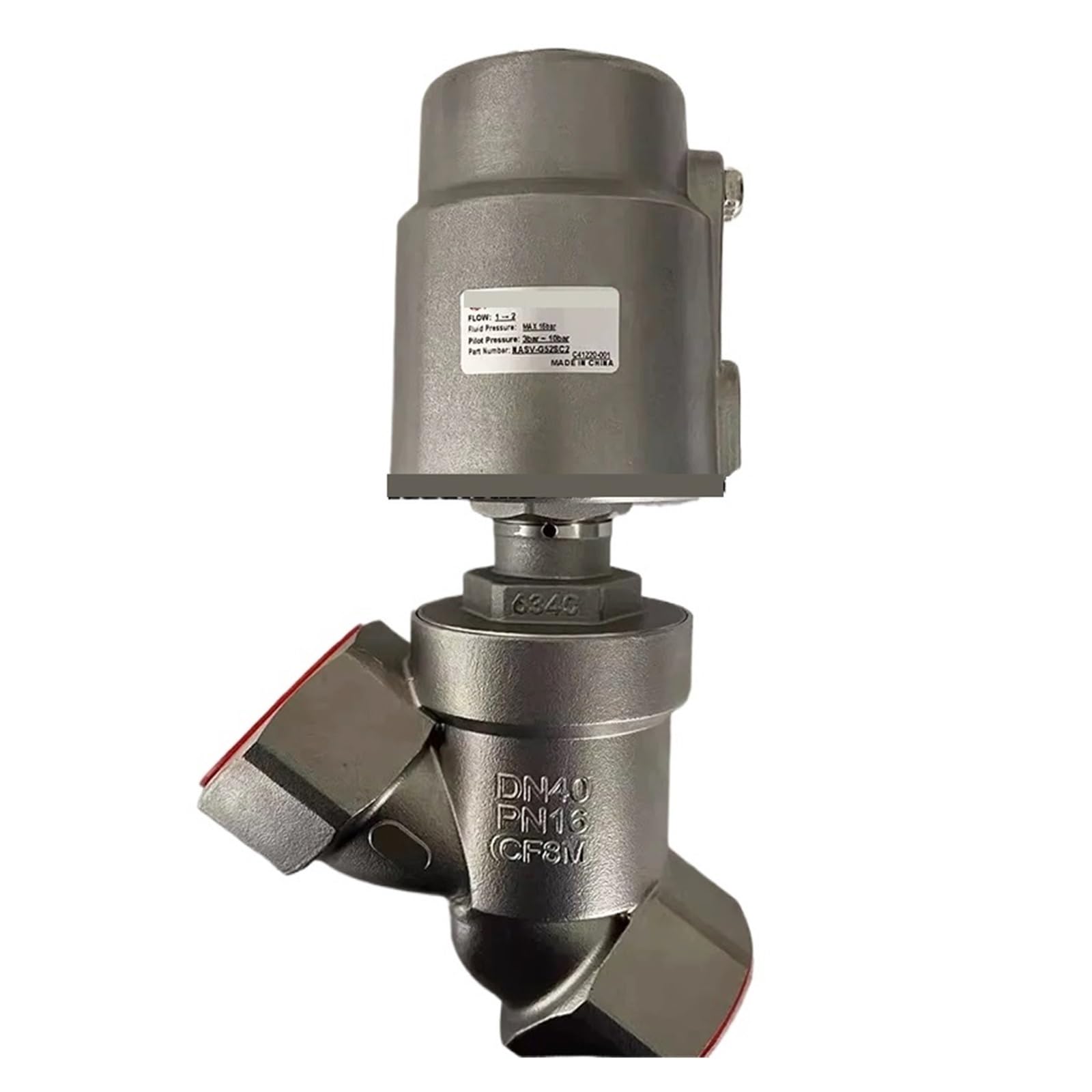 ELZNSQQK NASV-G52SC2 G1 1/2 Screw Thread Stainless Steel Angle Seat Valve