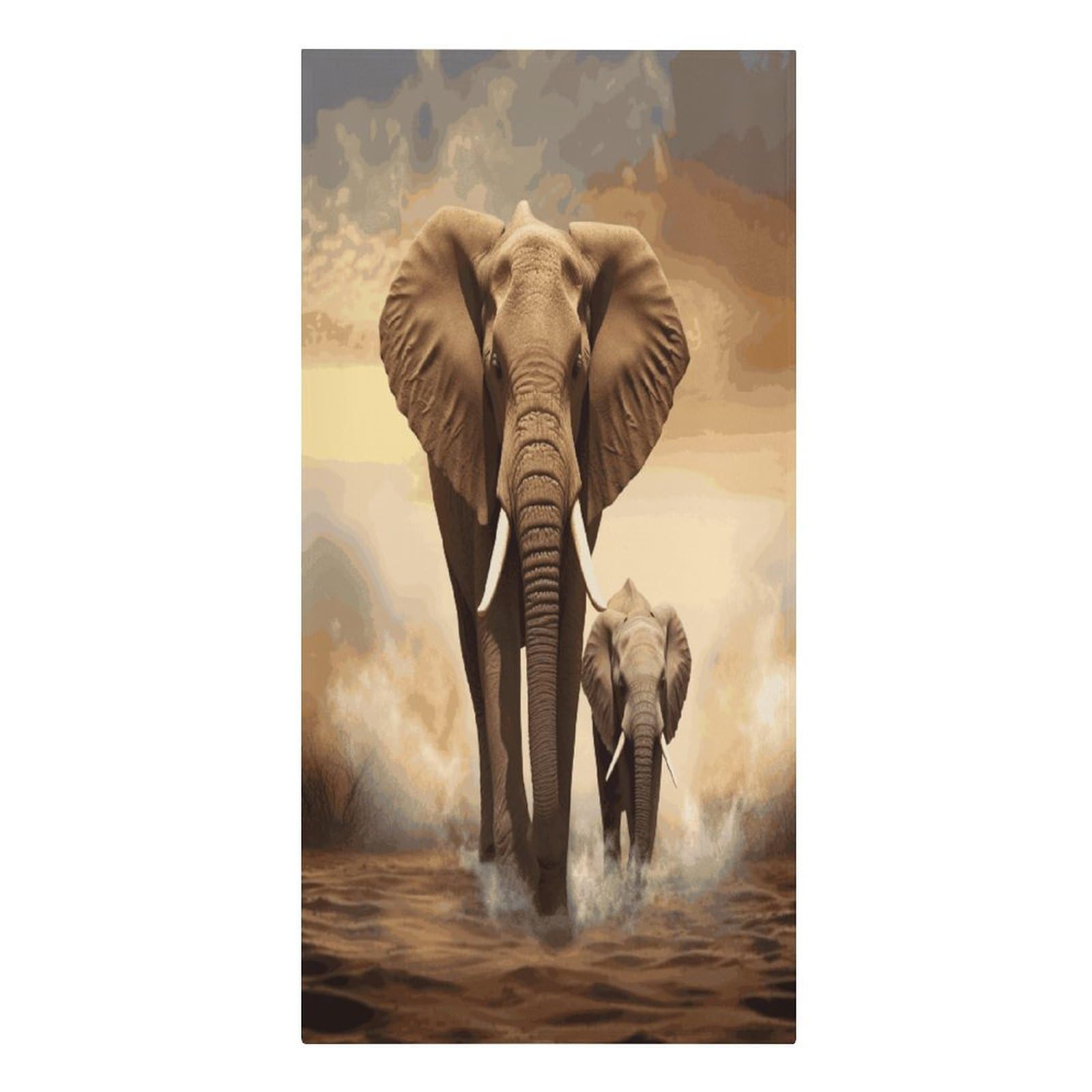 FekiLoot Elephant Towels Soft Oversized Beach Towels Absorbent Sand Free Bath Towel Travel Compact Swim Towels Lightweight Quick Dry Pool Towel Large Beach Blanket 30" X 61"
