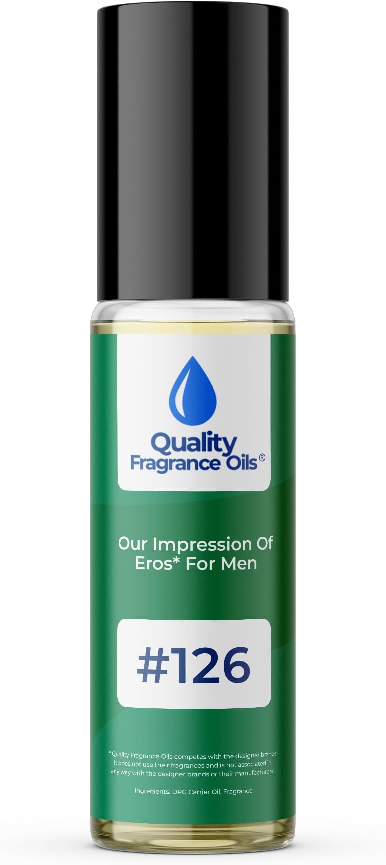Eros for Men Impression #126 | Long-Lasting Perfume Oil, Alcohol-Free, Strong Scent, 10ml Roll-On | Affordable Alternative to Designer Fragrances