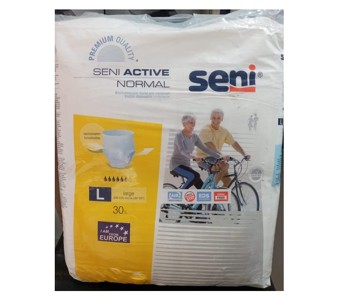 Seni Active Normal Pull-Ups - 30 Pieces (Large) Size 100-135cm(39"-53'')