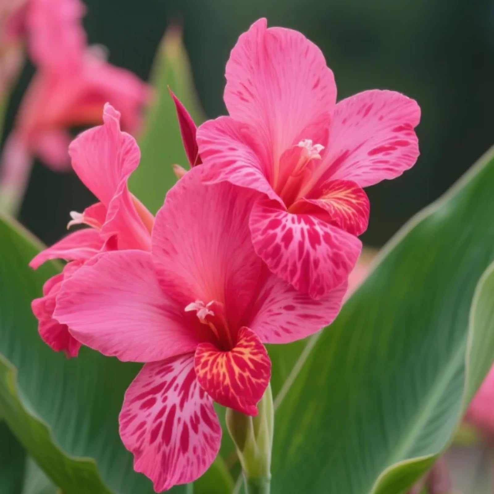 Canna Bulbs for Gardens/Canna Lily Plants UK/Vibrant Floral Display/Potted/Plants/Rhizome/Ornamental/Resistant/Bedding/Gorgeous【BNSOIDE】-H-3 Bulbs — image 1