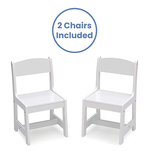 Miniatura 5 de Delta Children - MySize - Juego de 3 piezas de mesa y 2 sillas de madera para niños, ideal para artes y manualidades, meriendas y más, con Bianca