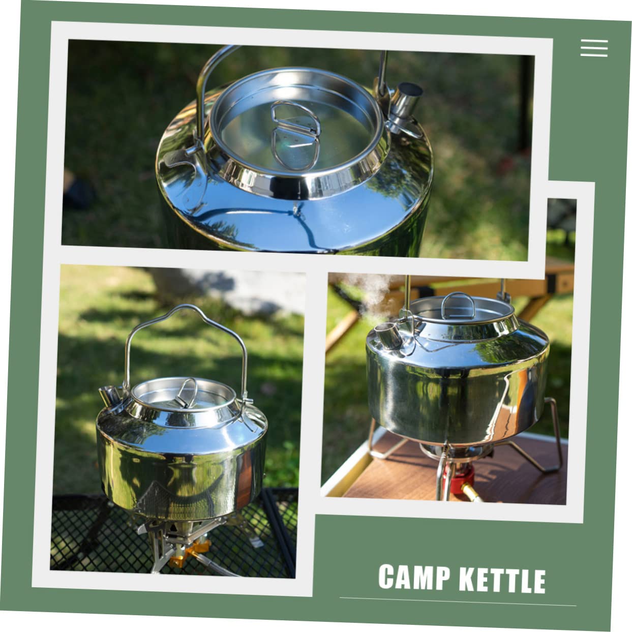 BESPORTBLE Camping Supply Kitchen Stovetop Kettle Portable Tea Kettle for Outdoor