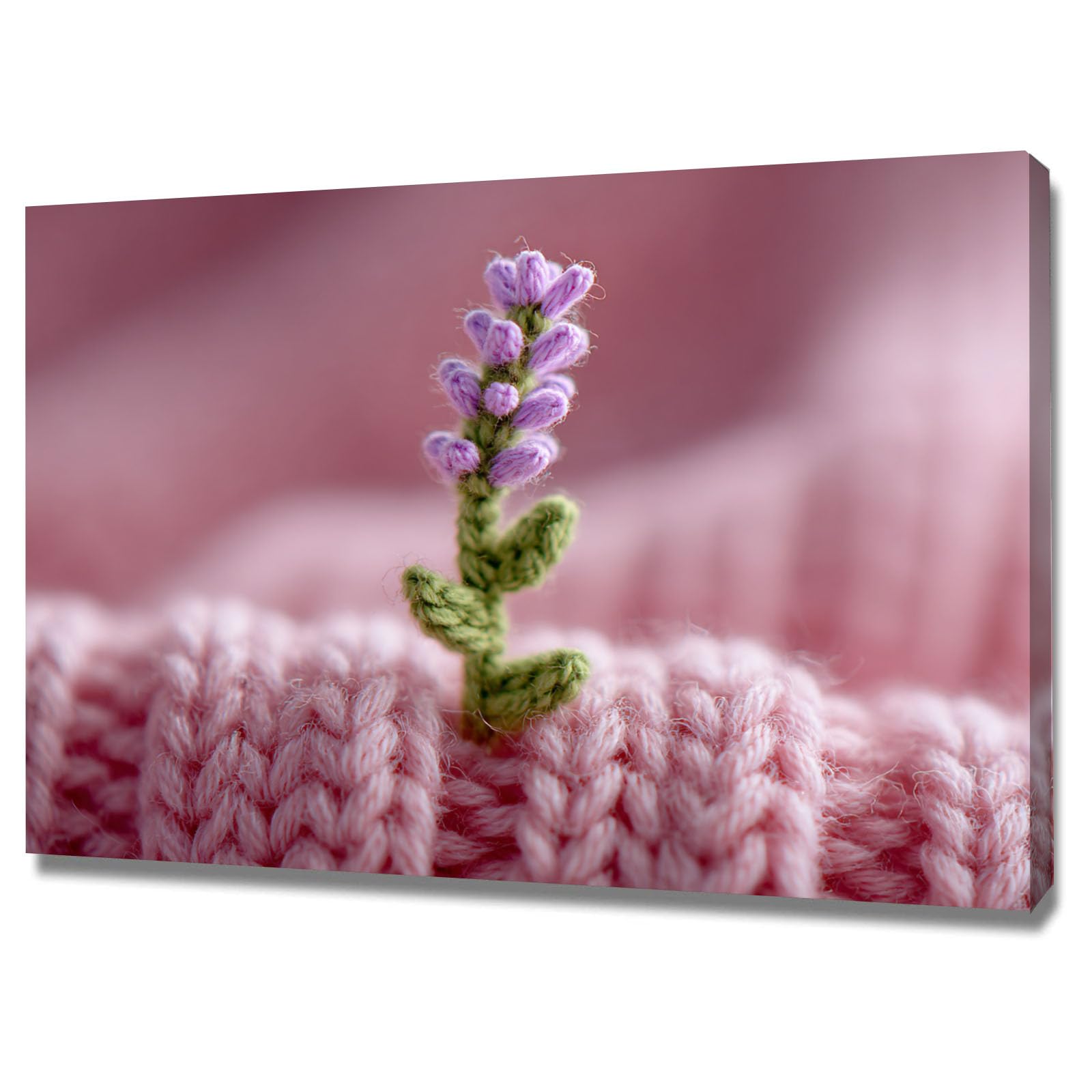 ZAMAEIU Moderno Flores Arte Deco Botánica Lavanda con micro Ganchos decoración de pared moderna para dormitorio, baño, sala de estar（Morado-80x120cm Enmarcado