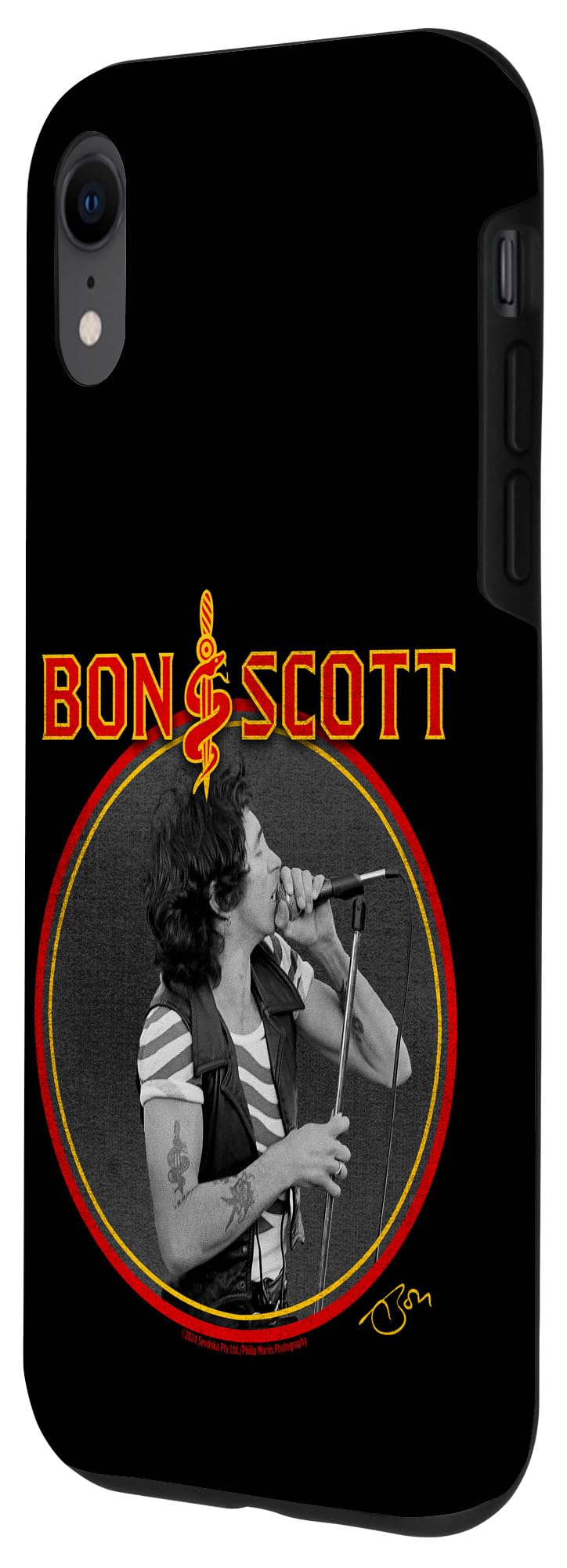 iPhone XR Bon Scott Circle Photo Case - Image 2