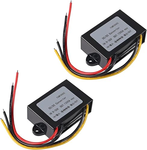 2 unidades de 9 V-36 V a 12 V Boost Buck DC convertidor voltaje de alimentación del automóvil 5 A 60 W, impermeable, regulador de voltaje automático disponible en Yaxa Guatemala