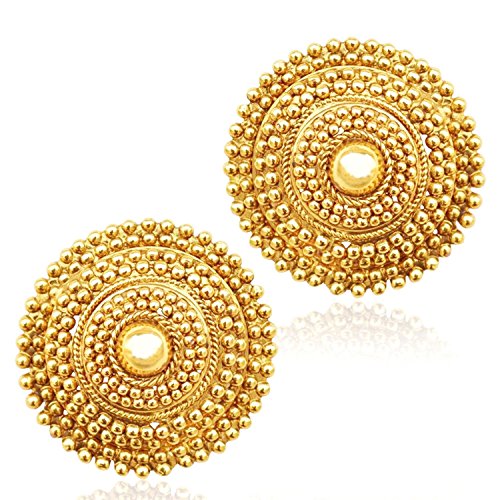 Crunchy Fashion Bollywood Style Traditional Indian Jewelry Stud Earrings for Women