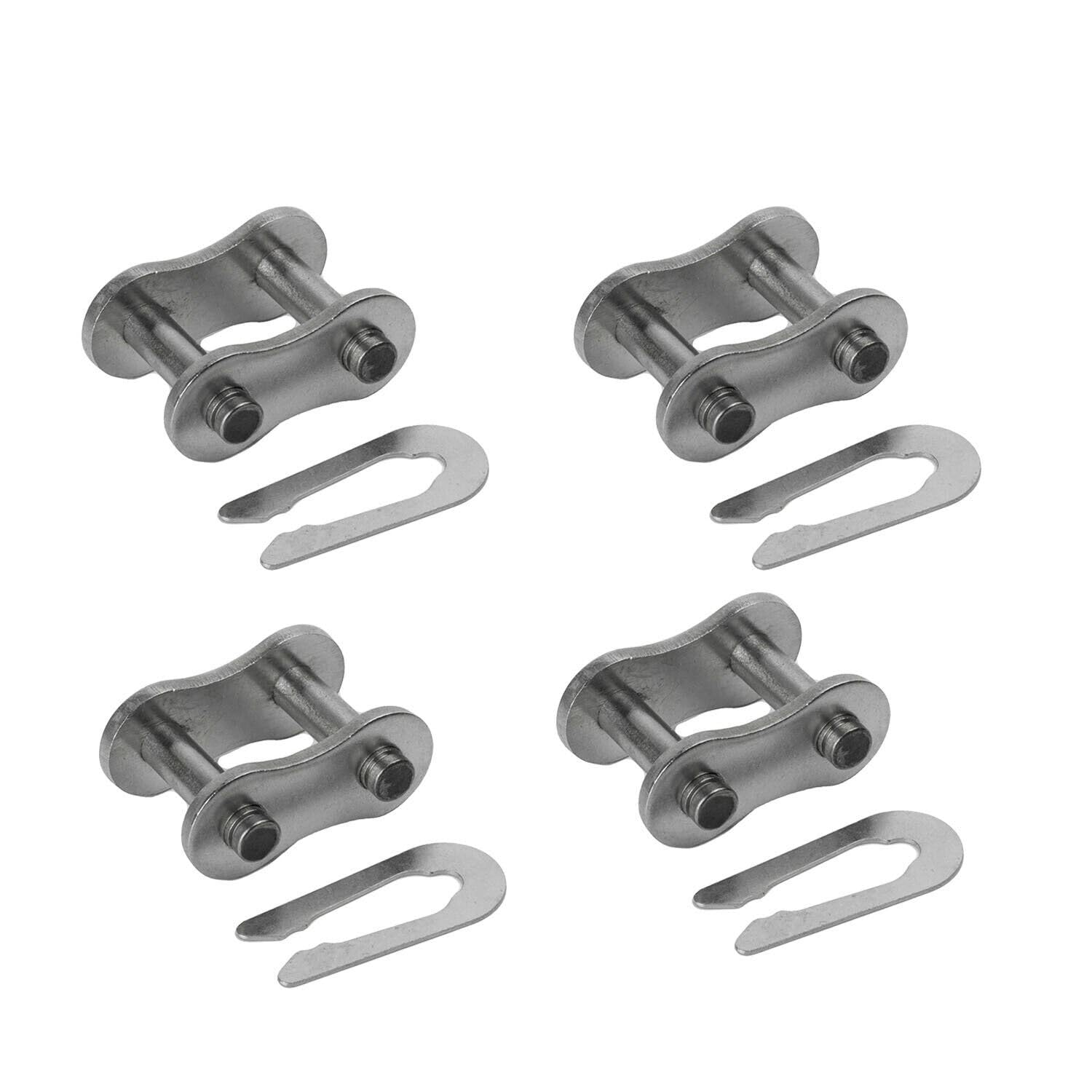 Jeremywell 60 SS Stainless Steel Roller Chain Connecting Link (4PCS)