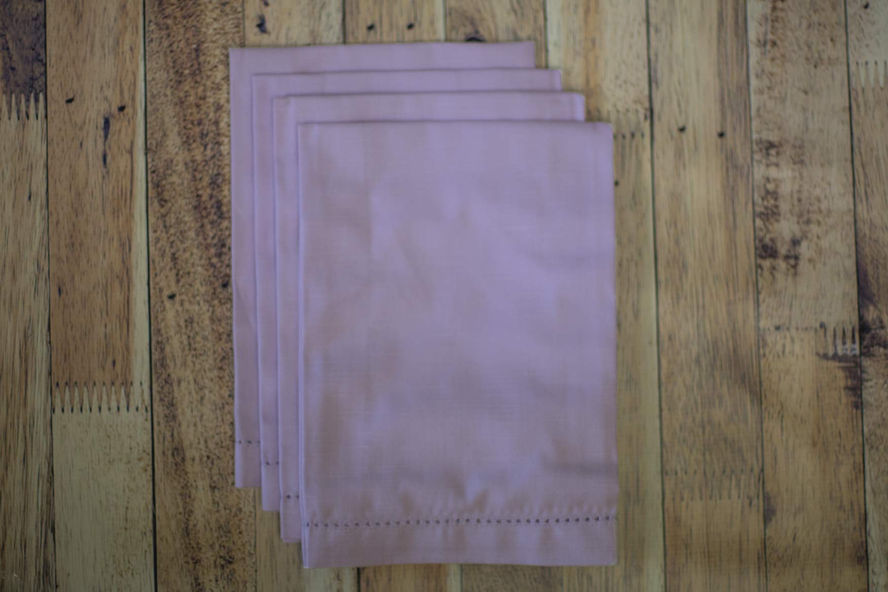 Hemstitch Dinner Napkins Lavender 1 Dozen