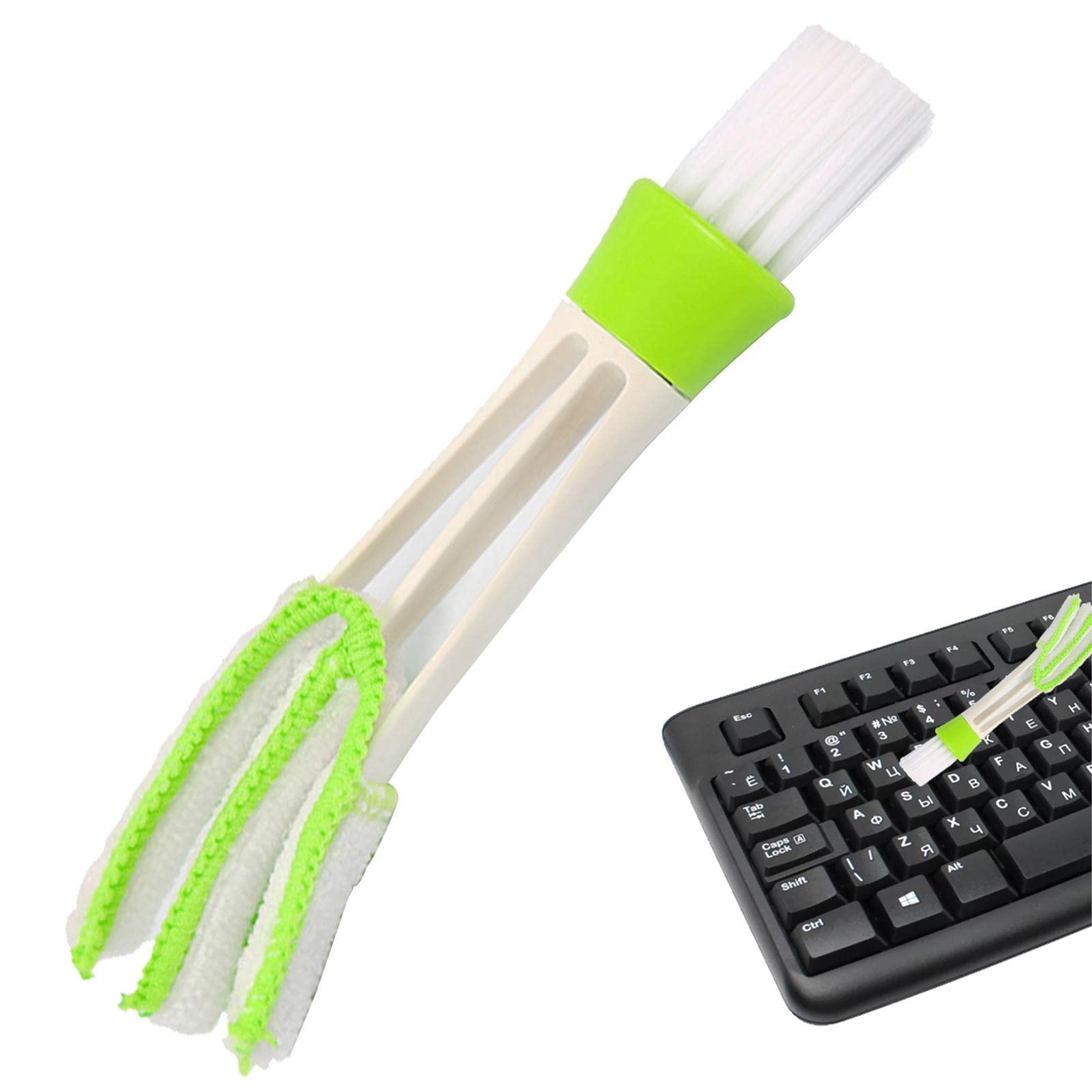 Lot De 2 Brosses De Nettoyage Pour Ventilation Voiture - Double Face Microfibre, 6.5x3.5x2 Cm, Pour Climatiseur, Clavier, Intérieur Auto - 4