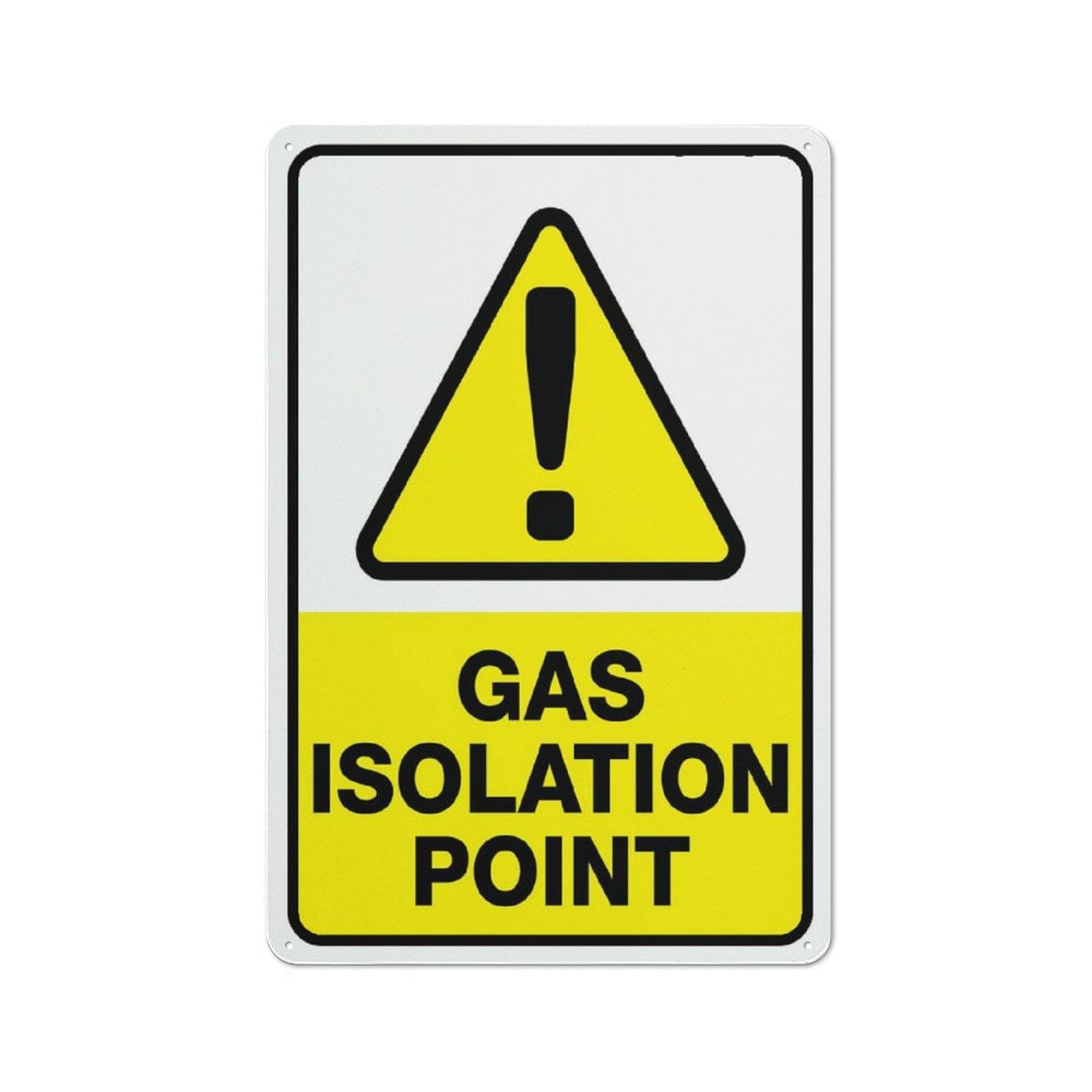 Peiyeety A10 Gas Isolation Point Sign 8"X12" Rust Free Aluminum Signs Outdoor, Metal Tin Sign For Home, Business, Yard