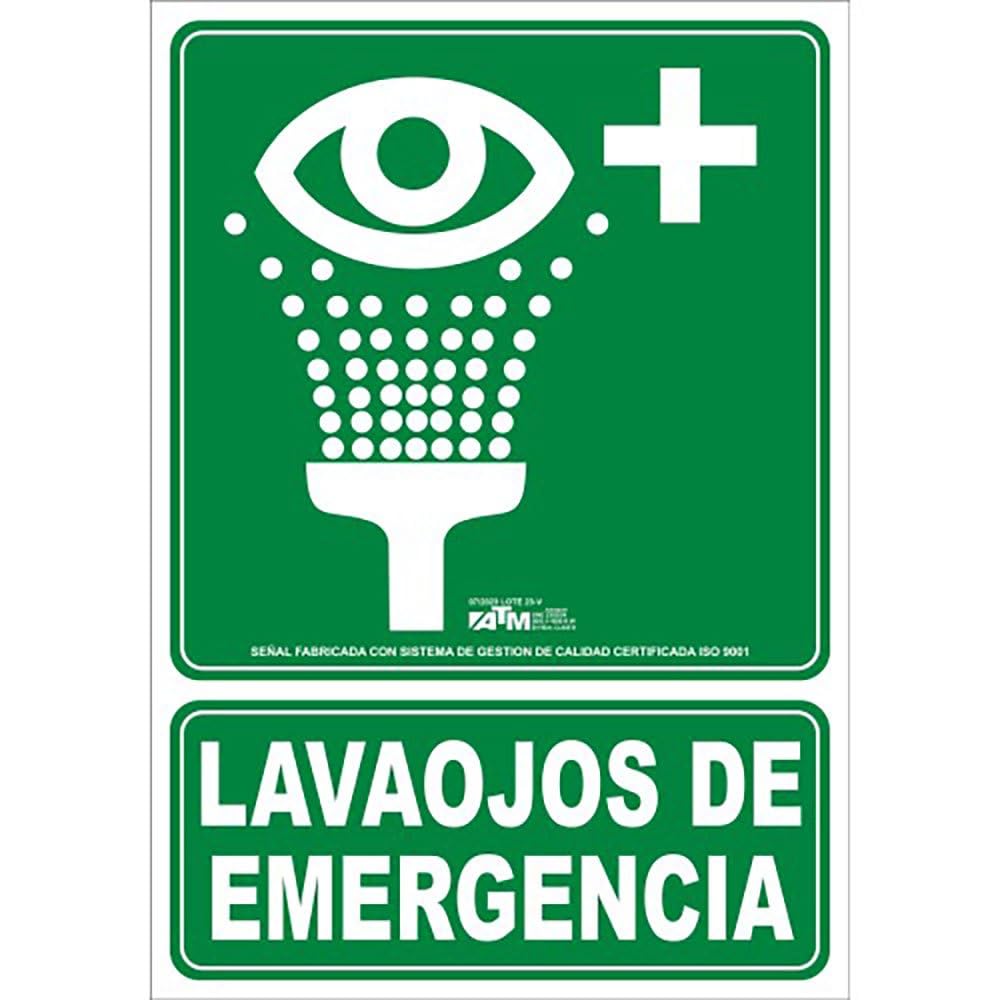 AGHASA ASB220-​SEÑAL LAVAOJOS EMERGE.​PVC0,​7 ClaseB VIS.10m