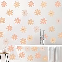 Vista 6 de BBTO - Calcomanía de pared de margaritas, calcomanías de vinilo para pared con flores, calcomanías de margaritas, calcomanías florales para despegar