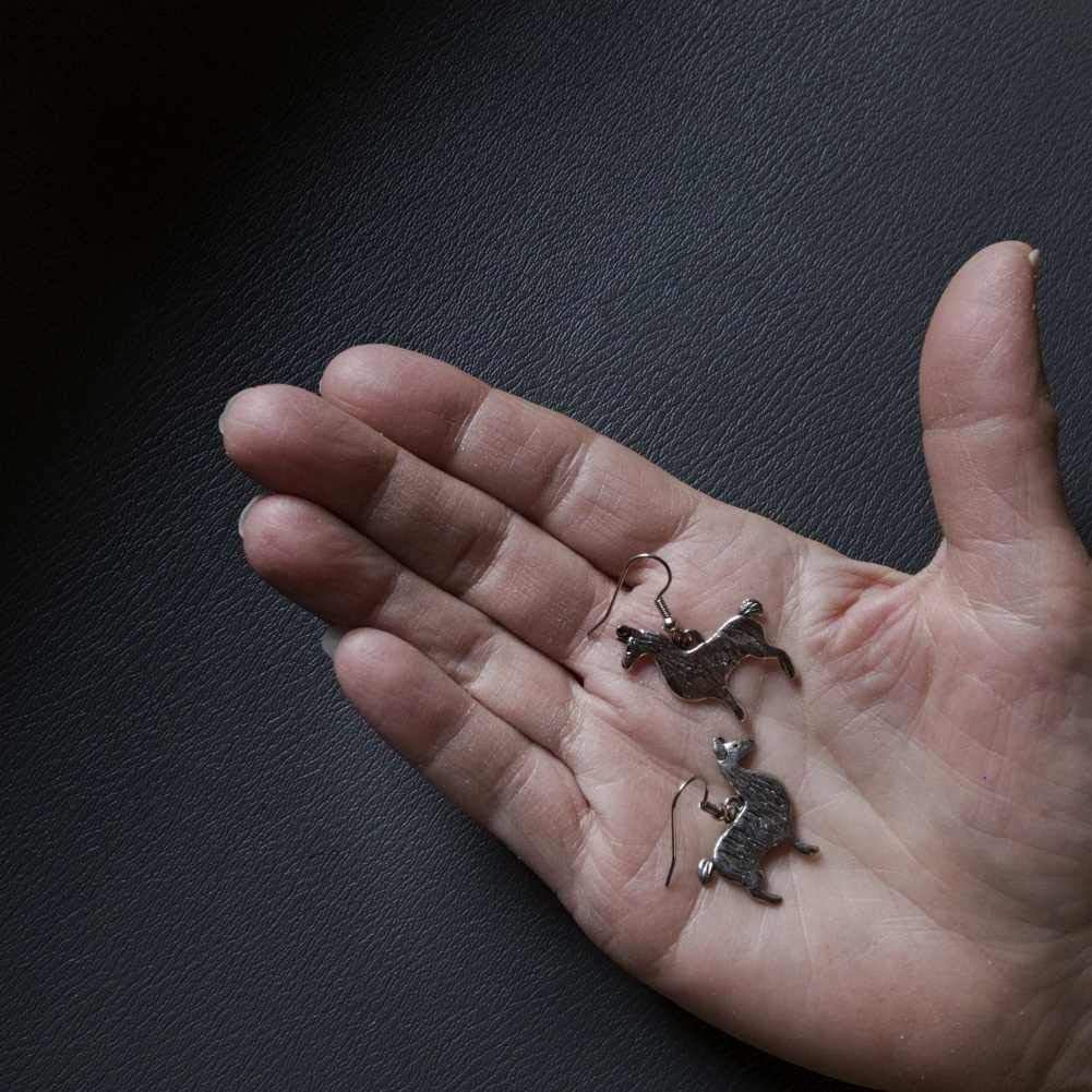Alpaca Dangle Earrings – Llama Earrings – Handcrafted Llama jewelry - Made in the USA – Enamel Llama Earrings – Pewter Gifts