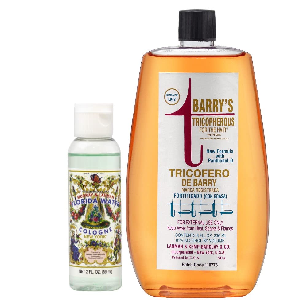 Lanman & Kemp Tricopherous With Oil 8oz + Aqua De Florida 2oz