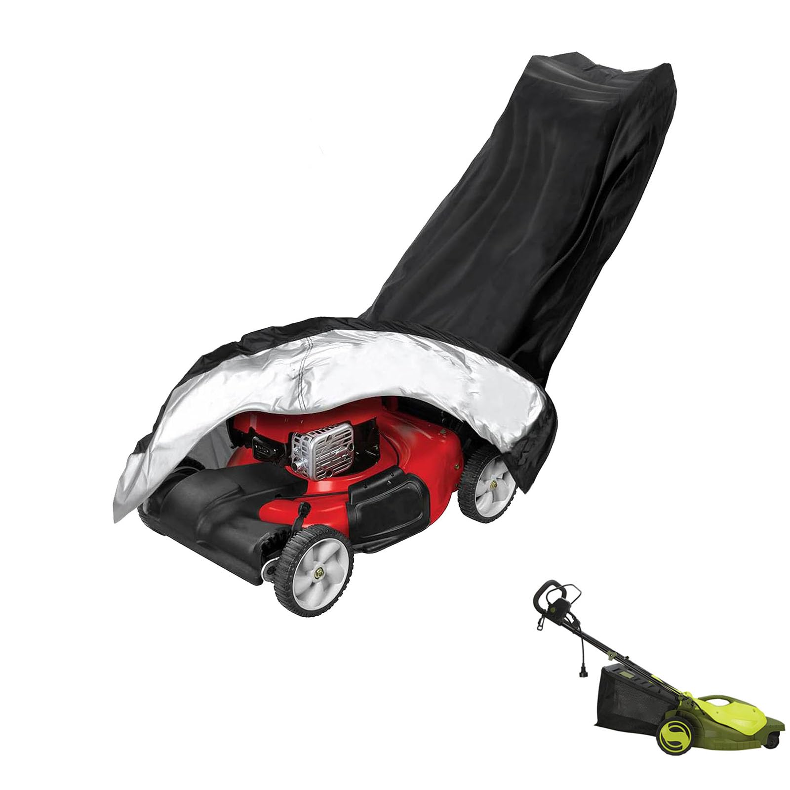 lawnmower cover Compatible with Sun Joe MJ404E-360 ,waterproof and sun,suitable for indoor and outdoor use all year round, comes with a storage bag — image 1