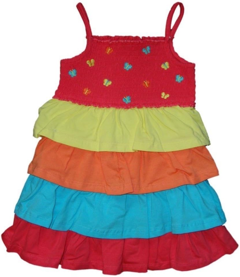 Samara Baby Girls Ruffle Dress, Calypso Coral