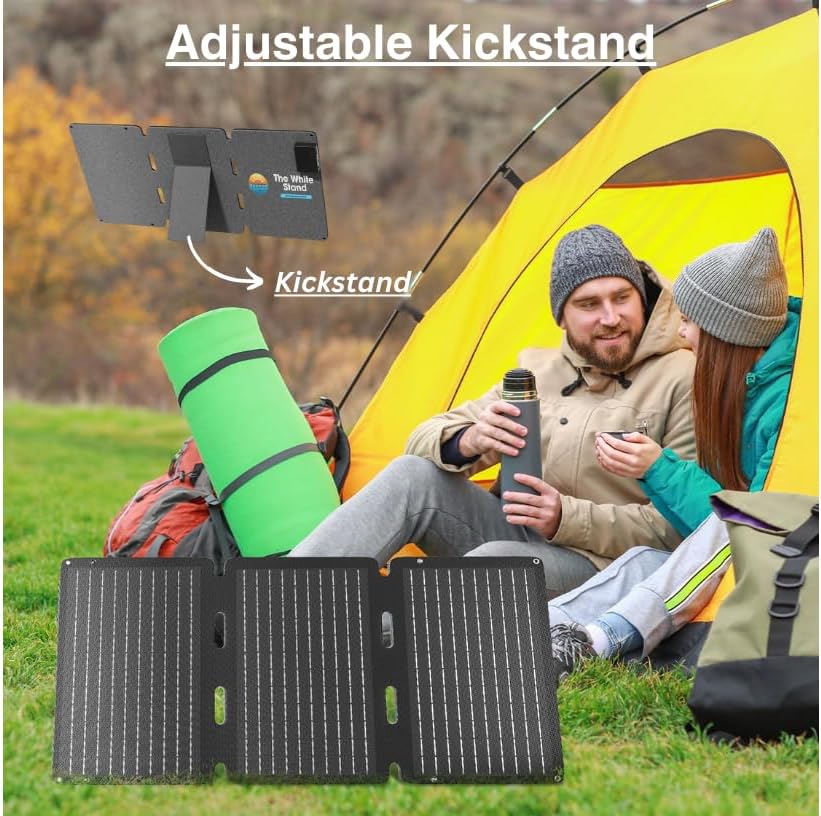 30 Watt Panel Solar Charger USB, 30w Portable Solar Panel, 12 Volt Waterproof high Efficiency Foldable Solar Panel, Fast Charging Solar Charging Station, Solar Panels for Camping, rv, Outdoors.