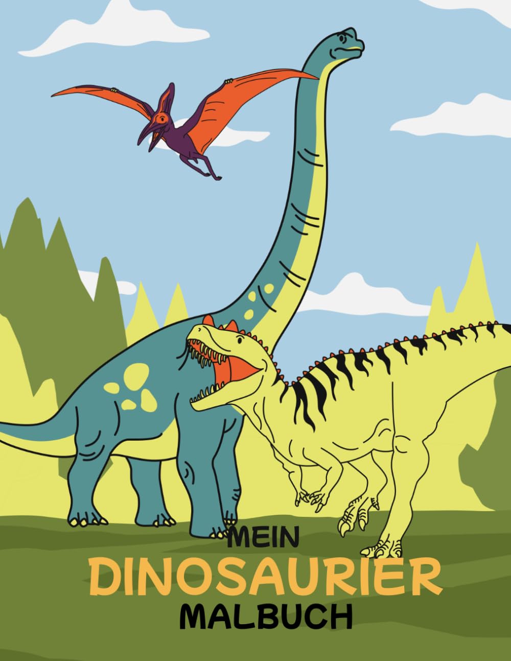 Mein Dino Malbuch für Kinder