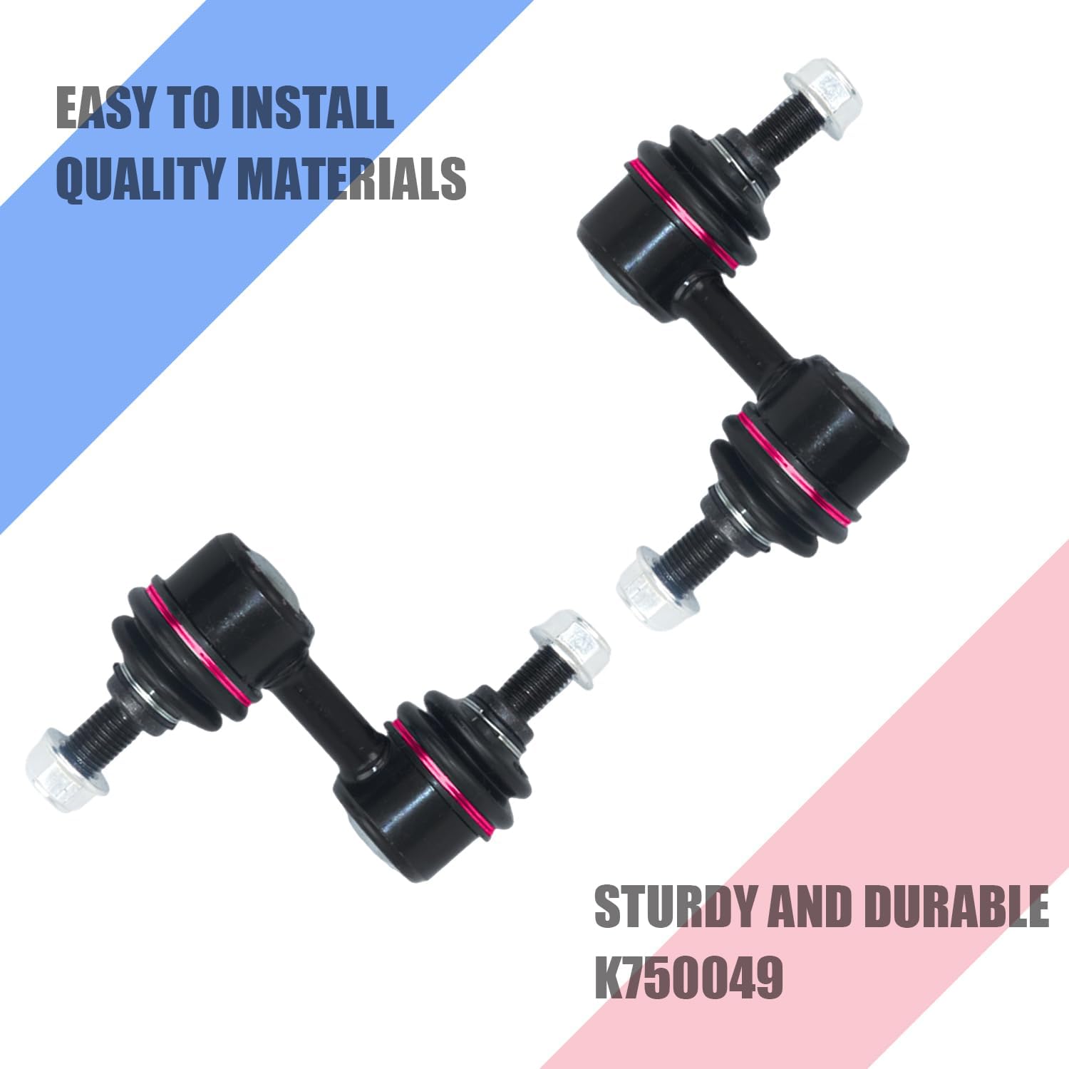 K750049 Front Sway Stabilizer Bar Link Kit Compatible with 2003-2013 Subaru Forester 2002-2015 Impreza 2005-2009 Legacy Outback