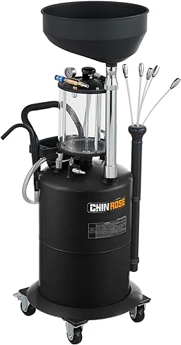 Miniatura 7 de Tanque de drenaje de aceite residual, extractor de drenaje de aceite y kit colector  Drenador neumático para fluidos automotrices  Contenedor de