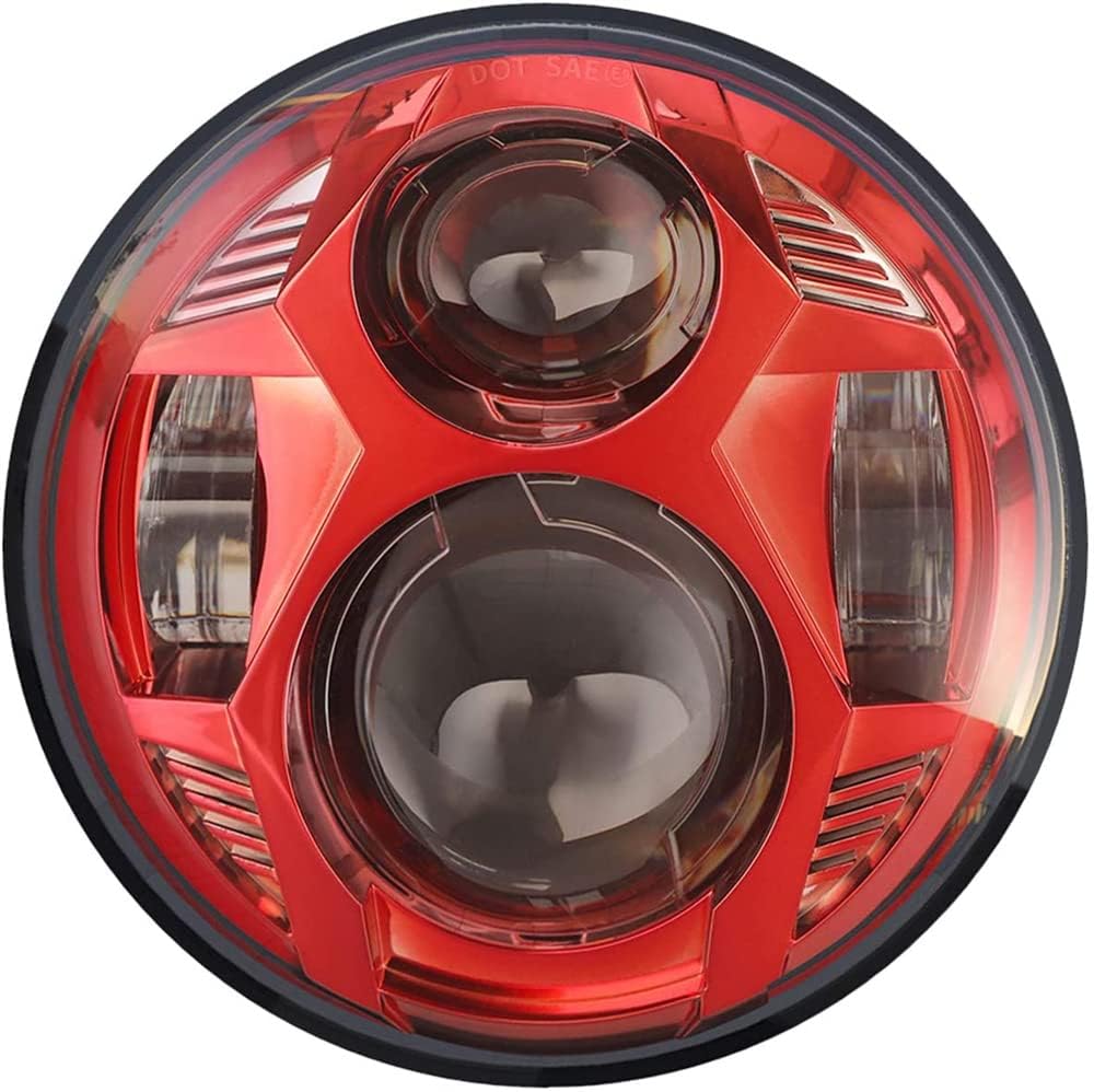 motorcycle headlight 5 3/4" 5.75" Round led Headlight Compatible For Harley Dyna Street Bob Softail Sportster Motorcycle Headlight Chrome