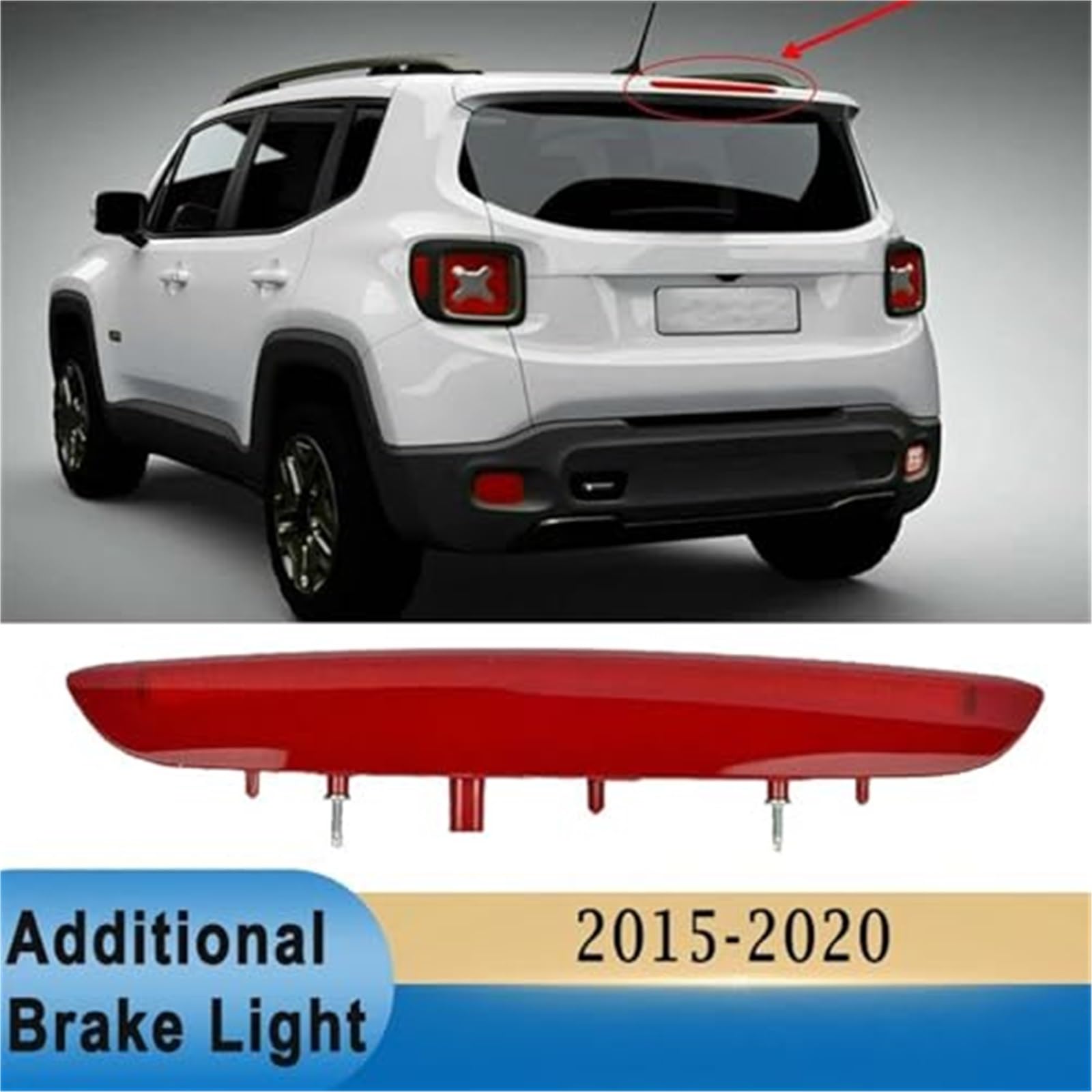 Tercera luz de freno, para Jeep, para Renegade 2015-2020 Luz